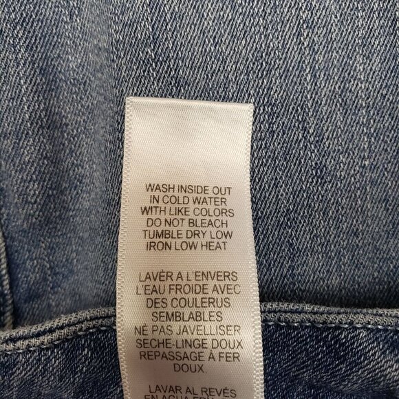 Good American Good Waist Skinny Jeans Womens 8 Ripped High Waist - Picture 9 of 9